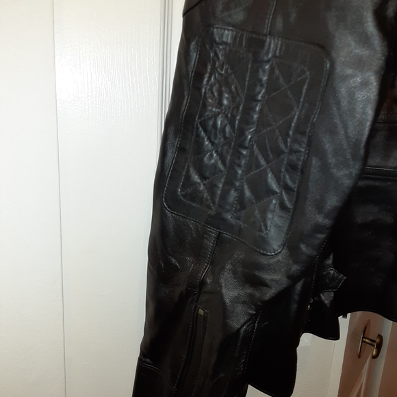 NWOT Men's Black Leather Jacket - Picture 2 of 12